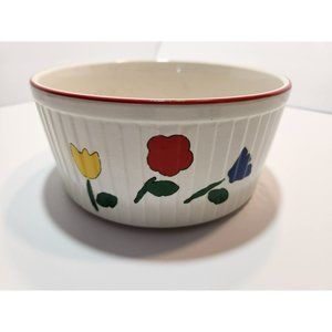 Vintage Tulip Souffle Dish/Ramiken  7" Diameter 3.25" Height Great Condition